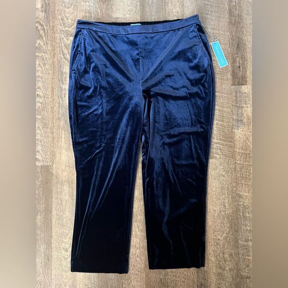 Draper James Velvet Ankle Pants- Size XXL - Picture 1 of 10